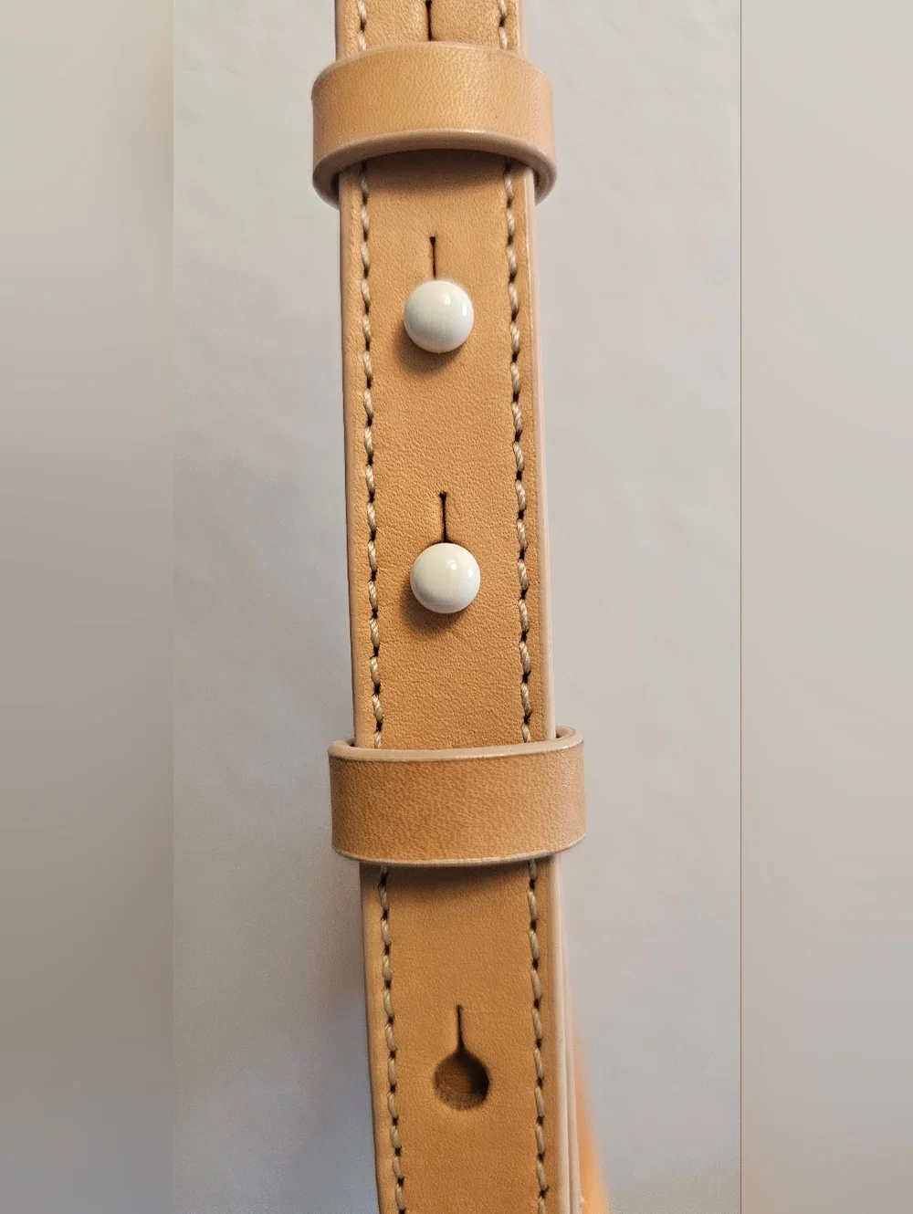 kate spade Bright Orange Crescent Shoulder Bag with Tan Strap - Picture 4 of 6